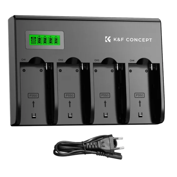 K&F Concept charger 4 slot np f series kf concept lcd
