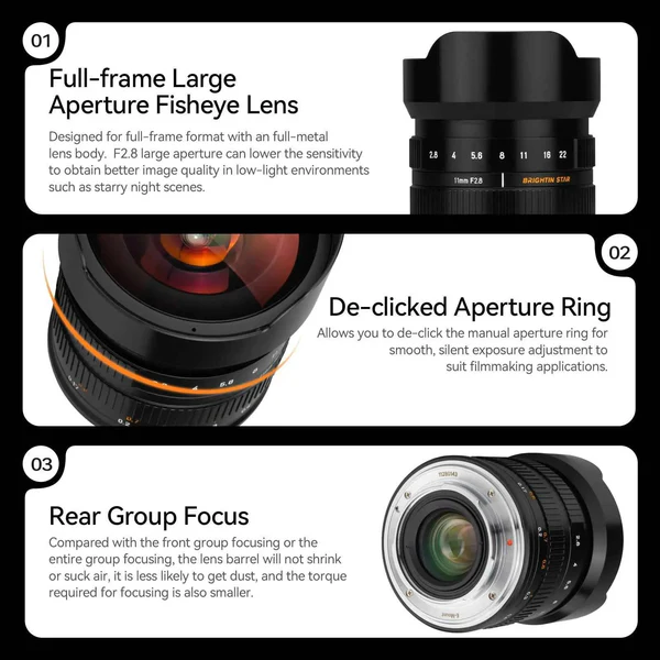 Brightin Star 11mm F2.8 Full Frame Wide-Angle