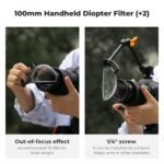 K&F Concept 100mm Handheld Split Diopter Filter Optical Glass Prism Special Effect Camera Lens Filter Nano-Basic Series