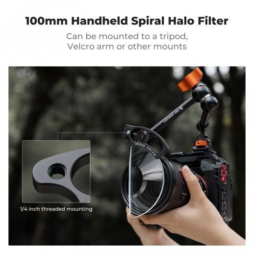 K&F 100mm Handheld Vortex Filter with Three Vacuum Cleaning Cloths NANO-B Series