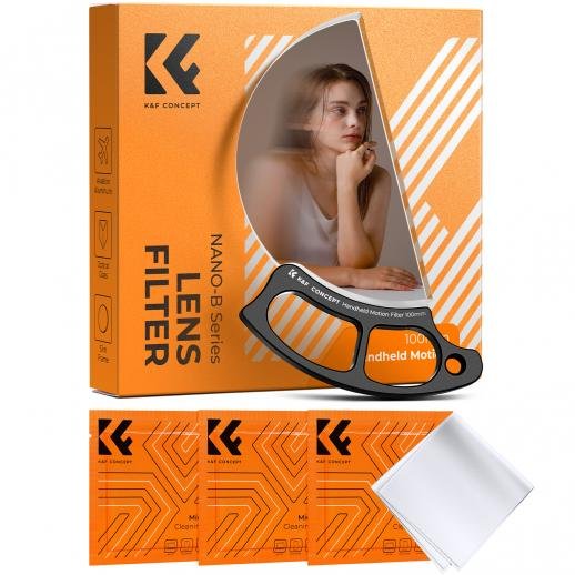 K&F Concept 100mm Handheld Motion Blur Filter Optical Glass Prism Special Effect Camera Lens Filter Nano-Basic Series