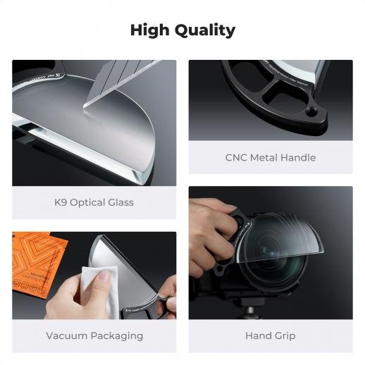 K&F Concept 100mm Handheld Motion Blur Filter Optical Glass Prism Special Effect Camera Lens Filter Nano-Basic Series