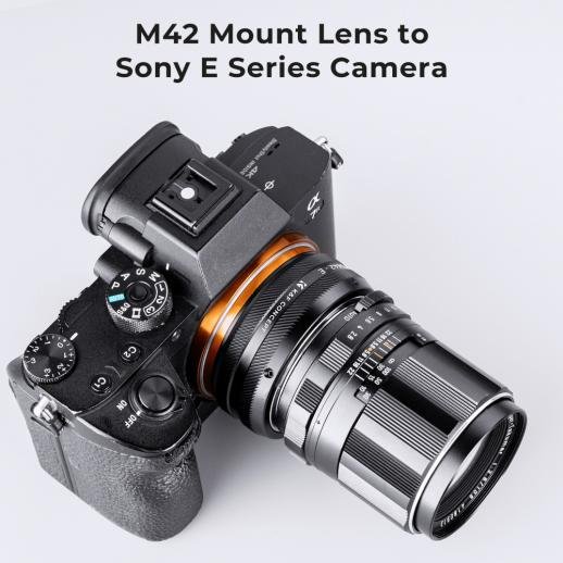 K&F Concept Adapter m42 to Sony E-Mount Nex IV Manual Focus