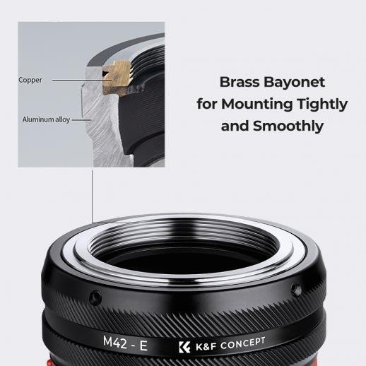 K&F Concept Adapter m42 to Sony E-Mount Nex IV Manual Focus