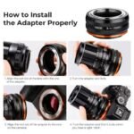 K&F Concept Adapter m42 to Sony E-Mount Nex IV Manual Focus