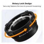 K&F Concept PL-RF Mount Lens Adapter, Compatible with PL Mount Lens Converter to RF Mount Cameras Adapter