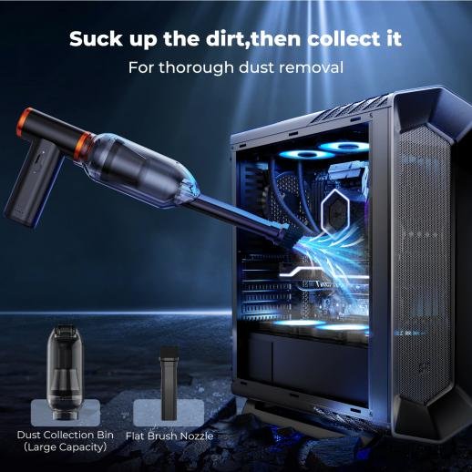 Distributor Lensa dan Aksesoris Fotografi Digital Pratama Retailindo K&F Concept Electric Compressed Air Duster - 300000RPM Vacuum Cleaner - 3 Gear Adjustable - Super Wind Power