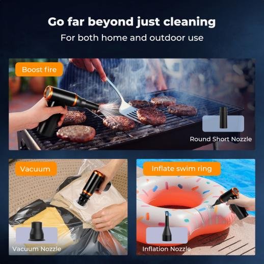 Distributor Lensa dan Aksesoris Fotografi Digital Pratama Retailindo K&F Concept Electric Compressed Air Duster - 300000RPM Vacuum Cleaner - 3 Gear Adjustable - Super Wind Power