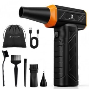 K&F Concept Brushless Compressed Air Duster 3 Gear Adjustable, Super Wind Power