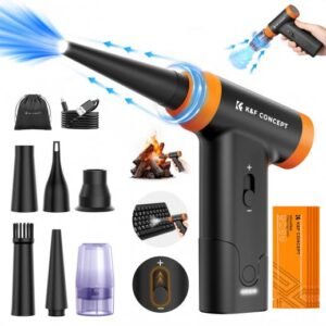 K&F Concept Blower & Suction 2 in 1 Compressed Air Duster with LED Light