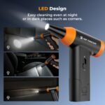 K&F Concept Blower & Suction 2 in 1 Compressed Air Duster with LED Light