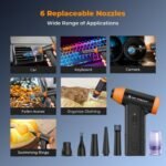 K&F Concept Blower & Suction 2 in 1 Compressed Air Duster with LED Light