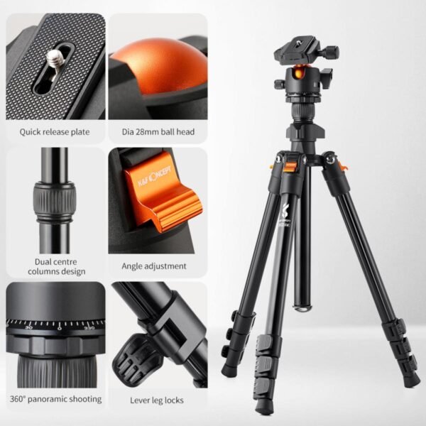 K&F Concept tripod kamera travel vlog portable dslr