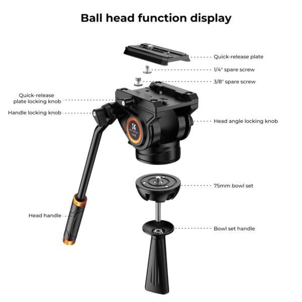 K&F Concept tripod video aluminum professional
