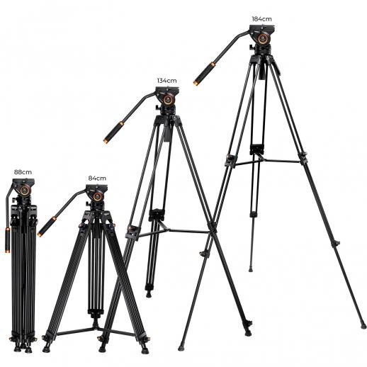 Distributor Lensa dan Aksesoris Fotografi Digital Pratama Retailindo K&F Concept tripod video aluminum professional