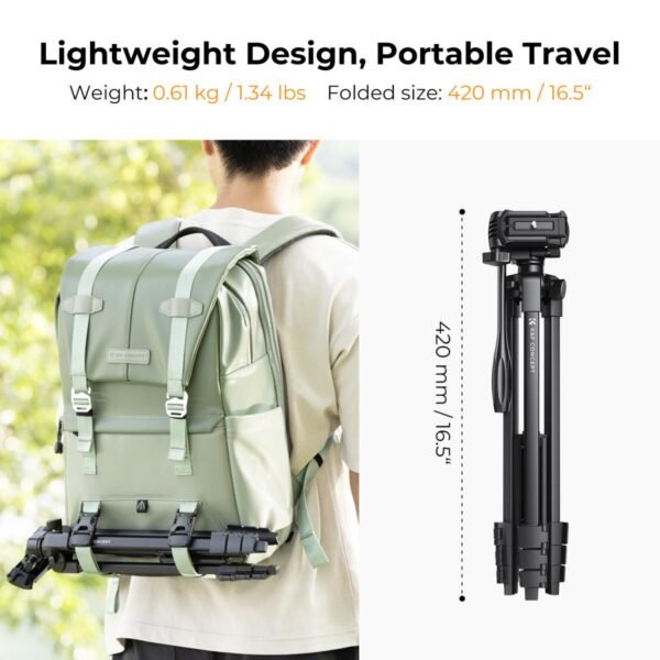 K&F Concept tripod travel ringan
