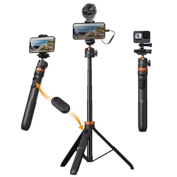 Distributor Lensa dan Aksesoris Fotografi Digital Pratama Retailindo K&F Concept tripod selfie stick bluetooth gopro adapter