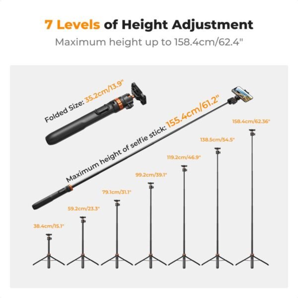 Distributor Lensa dan Aksesoris Fotografi Digital Pratama Retailindo K&F Concept tripod selfie stick bluetooth gopro adapter
