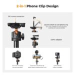K&F Concept tripod selfie stick bluetooth gopro adapter