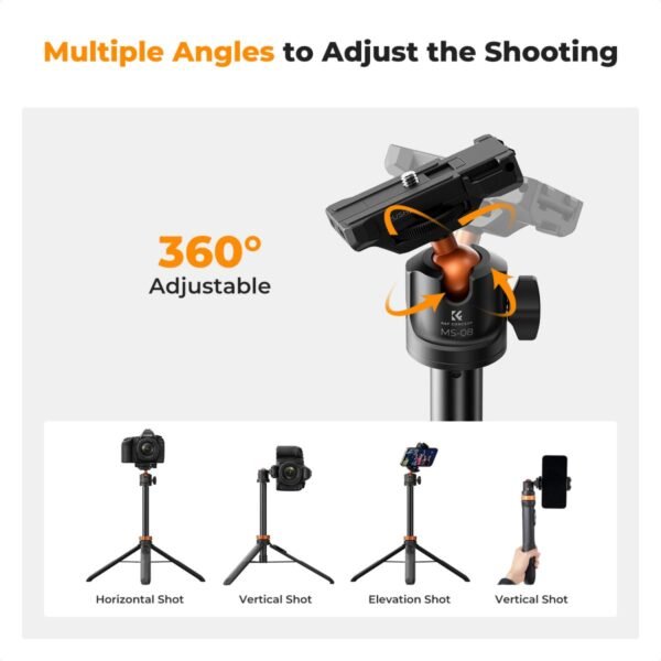 Distributor Lensa dan Aksesoris Fotografi Digital Pratama Retailindo K&F Concept tripod selfie stick bluetooth gopro adapter