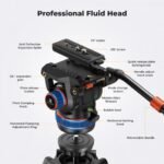K&F CONCEPT Heavy Duty Tripod 75" Video Tripod Stand with Fluid Head Damping Adjustable - Load up to 22lb