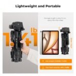K&F Concept Mini Desk Tripod for Camera - 25'' Aluminum Tabletop Cellphone Video Tripods with Remote Control
