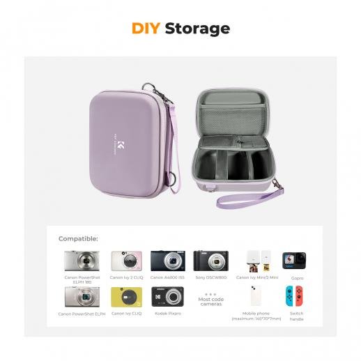 K&F Concept Waterproof Digital Camera Case - Purple