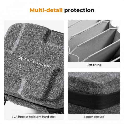 K&F Concept Hard Shell Lens Filter Bag 10 Pockets Holder