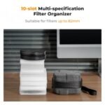 K&F Concept 10 Pockets Hard Shell Lens Filter Bag Up to 82mm