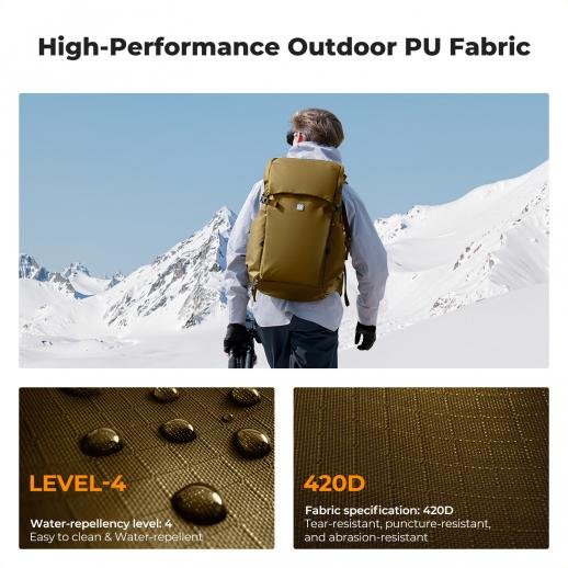 K&F Concept Camera Bag Backpack 40L Star Wander05 (champagne) Backpack 40L S05