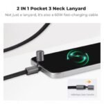 K&F CONCEPT Necklace Strap for Osmo Pocket 3 - Multifunctional Hanging Rope for Smartphones