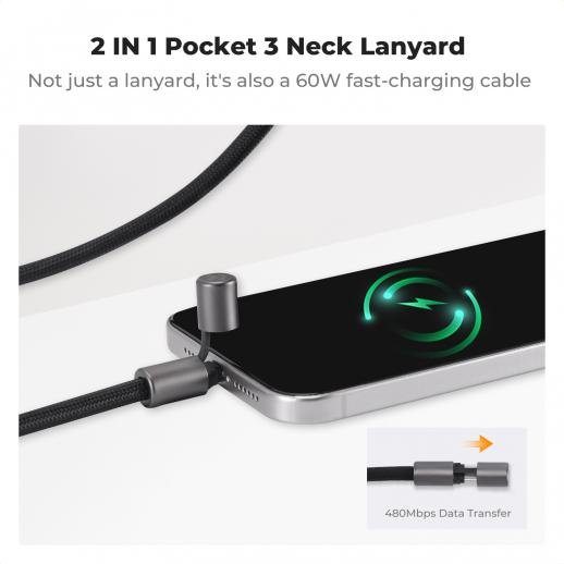 Distributor Lensa dan Aksesoris Fotografi Digital Pratama Retailindo K&F CONCEPT Necklace Strap for Osmo Pocket 3 - Multifunctional Hanging Rope for Smartphones