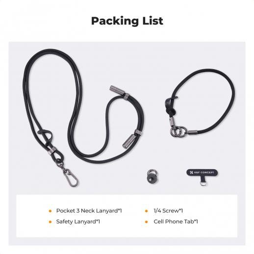 Distributor Lensa dan Aksesoris Fotografi Digital Pratama Retailindo K&F CONCEPT Necklace Strap for Osmo Pocket 3 - Multifunctional Hanging Rope for Smartphones