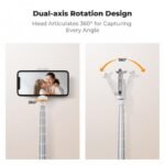 K&F Concept Self Open Selfie Stick - Selfie Stick Tripod with Rechargeable Bluetooth Remote Control