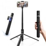 K&F Concept Selfie Stick - Auto Open & Close Phone Tripod Stand 360° Rotatable Selfie Stick with 9 Button Bluetooth Remote