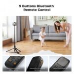 K&F Concept Selfie Stick - Auto Open & Close Phone Tripod Stand 360° Rotatable Selfie Stick with 9 Button Bluetooth Remote