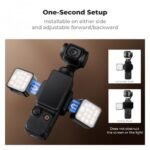 K&F Concept Magnetic Mini Light for DJI Osmo Pocket 3 - 1W USB C Rechargeable Auxiliary LED Fill Lighting