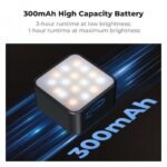 K&F Concept Magnetic Mini Light for DJI Osmo Pocket 3 - 1W USB C Rechargeable Auxiliary LED Fill Lighting