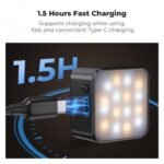 K&F Concept Magnetic Mini Light for DJI Osmo Pocket 3 - 1W USB C Rechargeable Auxiliary LED Fill Lighting