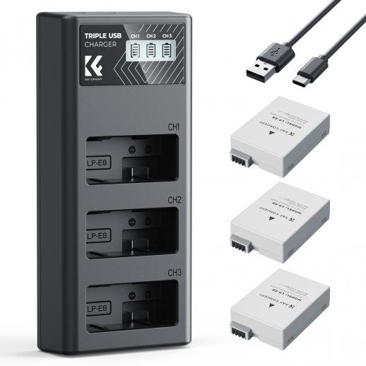 K&F Concept Camera battery LP-E8 1200mAh