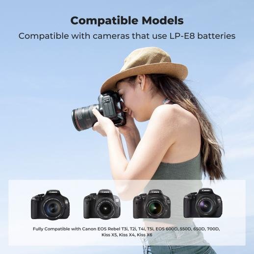 K&F Concept Camera battery LP-E8 1200mAh