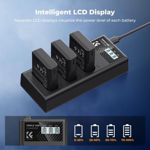 K&F Concept Camera battery EN-EL14 1050mAh