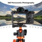 K&F Tripod 32mm Metal Tripod Ball Head 360 Degree Rotating Panoramic with 1/4 inch