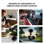K&F Concept Tripod 4.5" Suction Cup Camera Mount with Double Ball Head Magic Arm