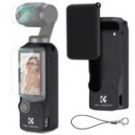 K&F Concept Pocket 3 Silicone Protective Case Set Screen Protector Lens Film Screen Film Suitable for DJI OSMO Pocket 3 Creator Combination Accessories