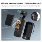 K&F Concept Pocket 3 Silicone Protective Case Set Screen Protector Lens Film Screen Film Suitable for DJI OSMO Pocket 3 Creator Combination Accessories