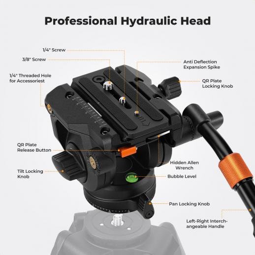 K&F Concept Tripod Ball Head BV40