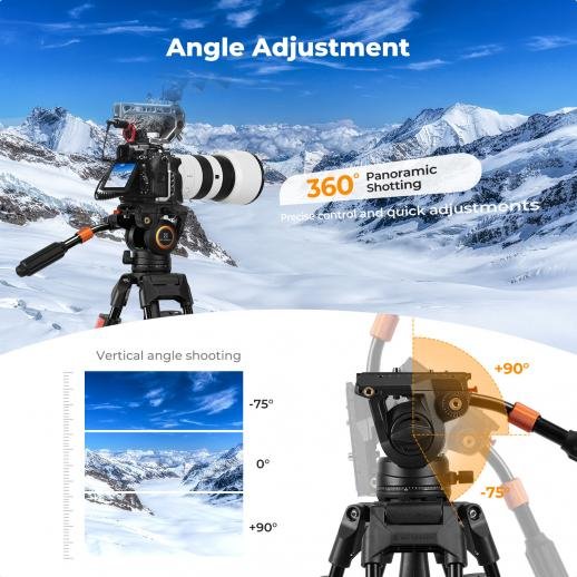 K&F Concept Tripod Ball Head BV40