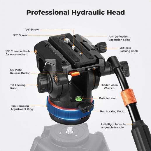K&F Concept Tripod Ball Head BV50