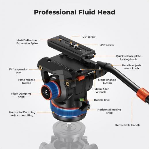 K&F Concept Tripod Ball Head BV60